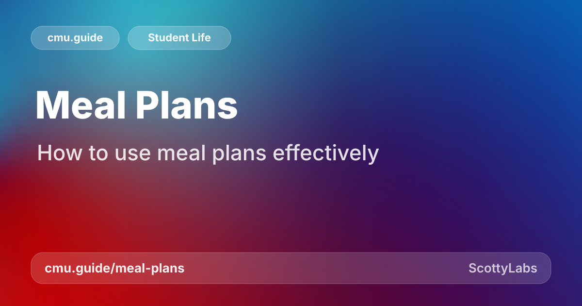 Meal Plans